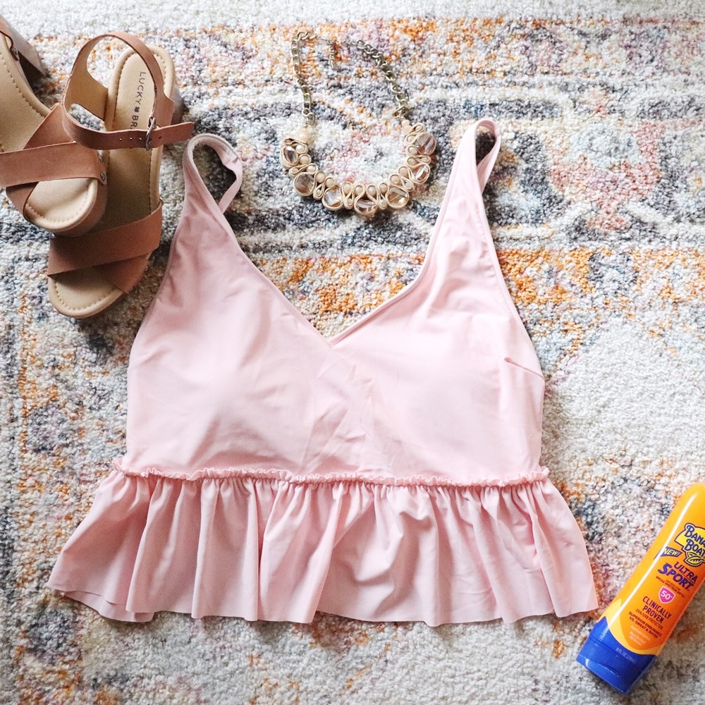 Peplum Swim top